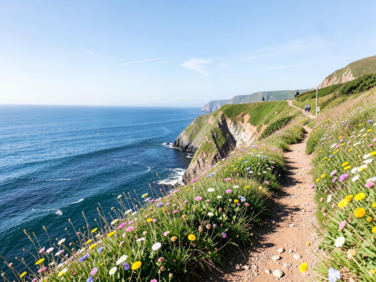 The cliff path walk